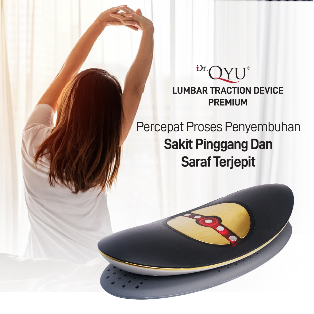 Dr Qyu Lumbar Traction Device Premium - Terapi Nyeri Pinggang Low Back Pain