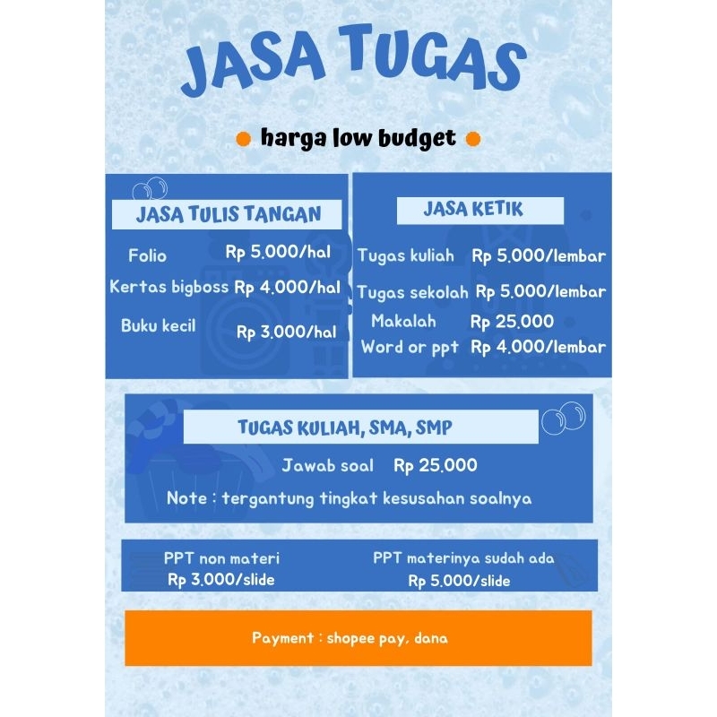 

jasa tugas dan pengetikan