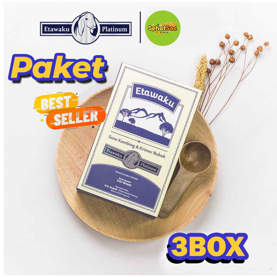 

Etawaku Platinum Paket 3 Box - Susu Etawa Atasi Masalah Pernafasan Isi 200 Gram