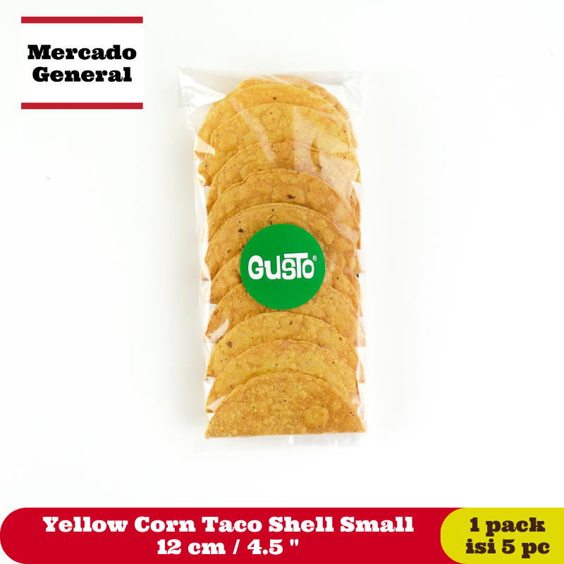 

Yellow Corn Taco Shell Small 12 cm / 4.5 ", 5 pcs