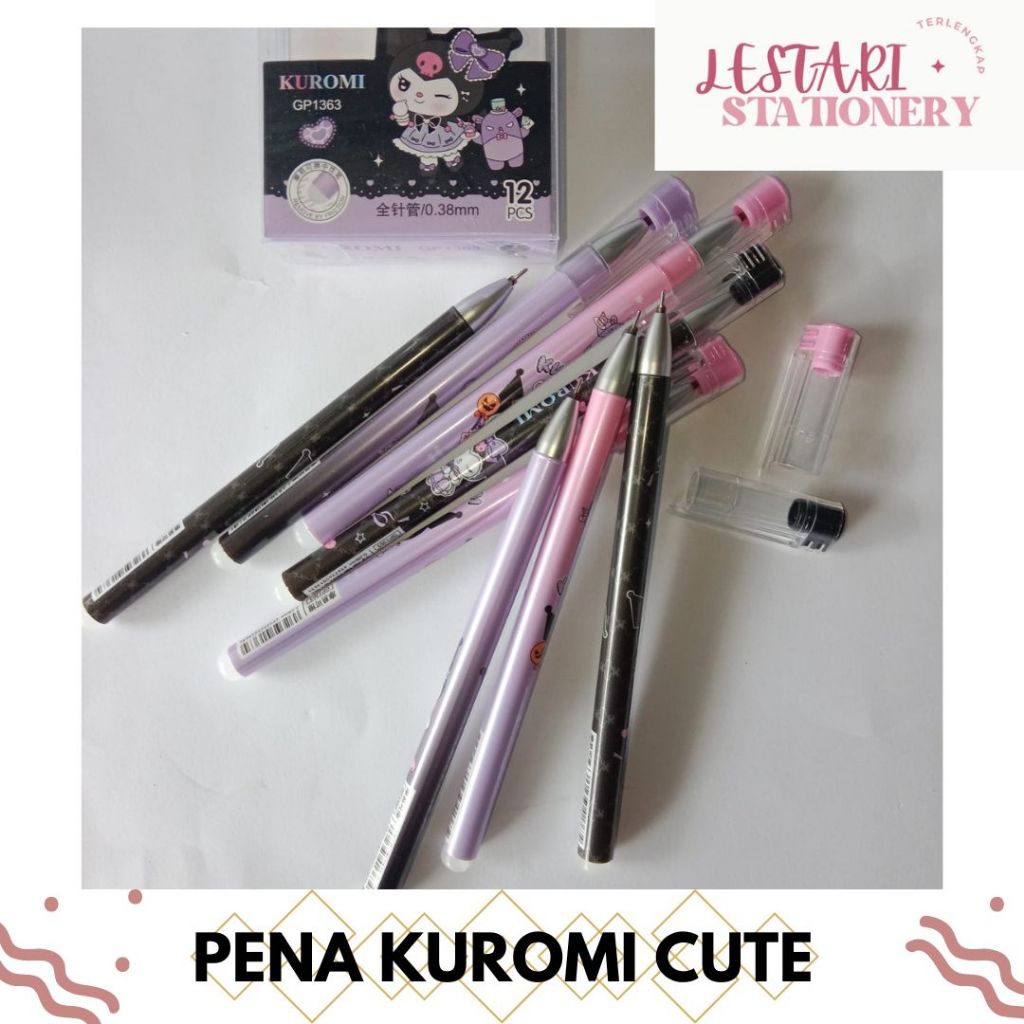 

Pena Kuromi GP 1363 Pena cute/Pena fancy/pena murah lestari Stationery