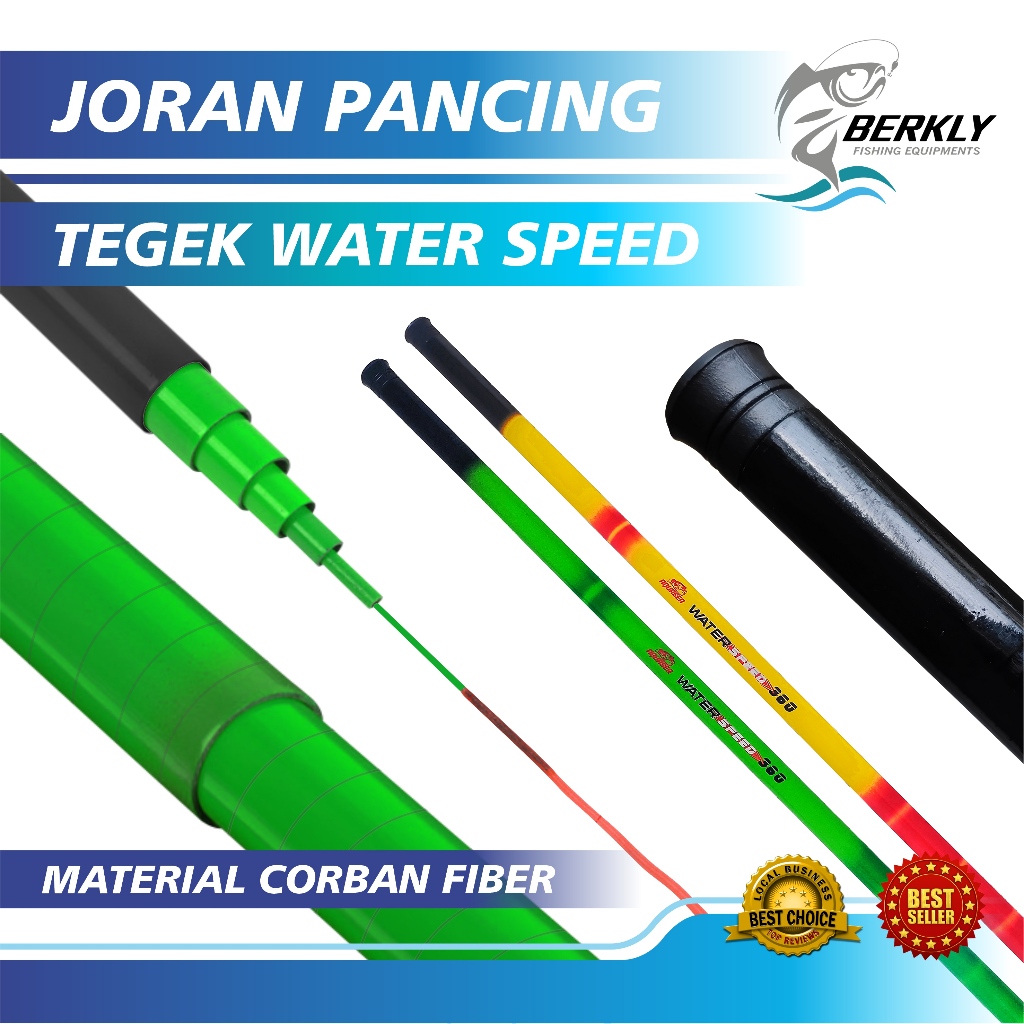BERKLY - JORAN TEGEK WATER SPEED JORAN PANCING ANTENA CARBON MEDIUM ACTION UKURAN 1.8M - 4.5M JORAN 