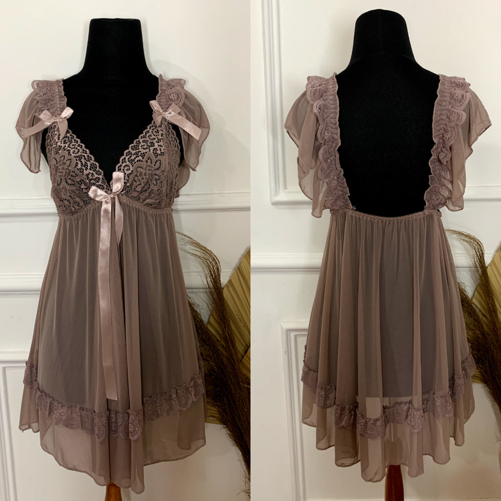 LindaGalz - Pakaian Tidur Wanita Dewasa / Lingerie Big Size Jumbo 0931-NUDE 0992