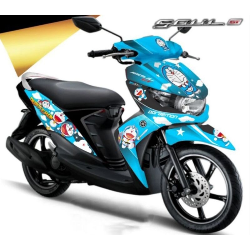 Stiker Decal Motor Soul GT Full Body Motif Doraemon