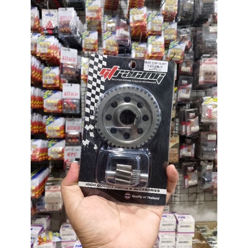 gear rasio gigi rasio motor beat esp stater halus ukuran 13/43 13/44 13/45 14/43 14/44 &14/45