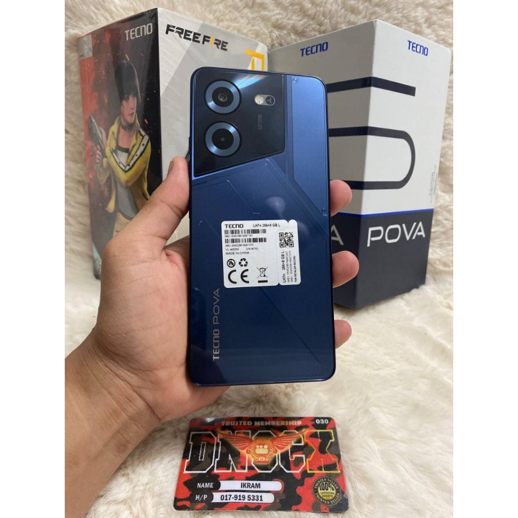 Tecno Pova 5 Ram 8 Rom 256GB (SECOND)