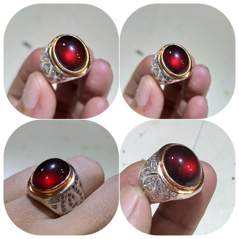 cincin batu Red Garnet srilanka