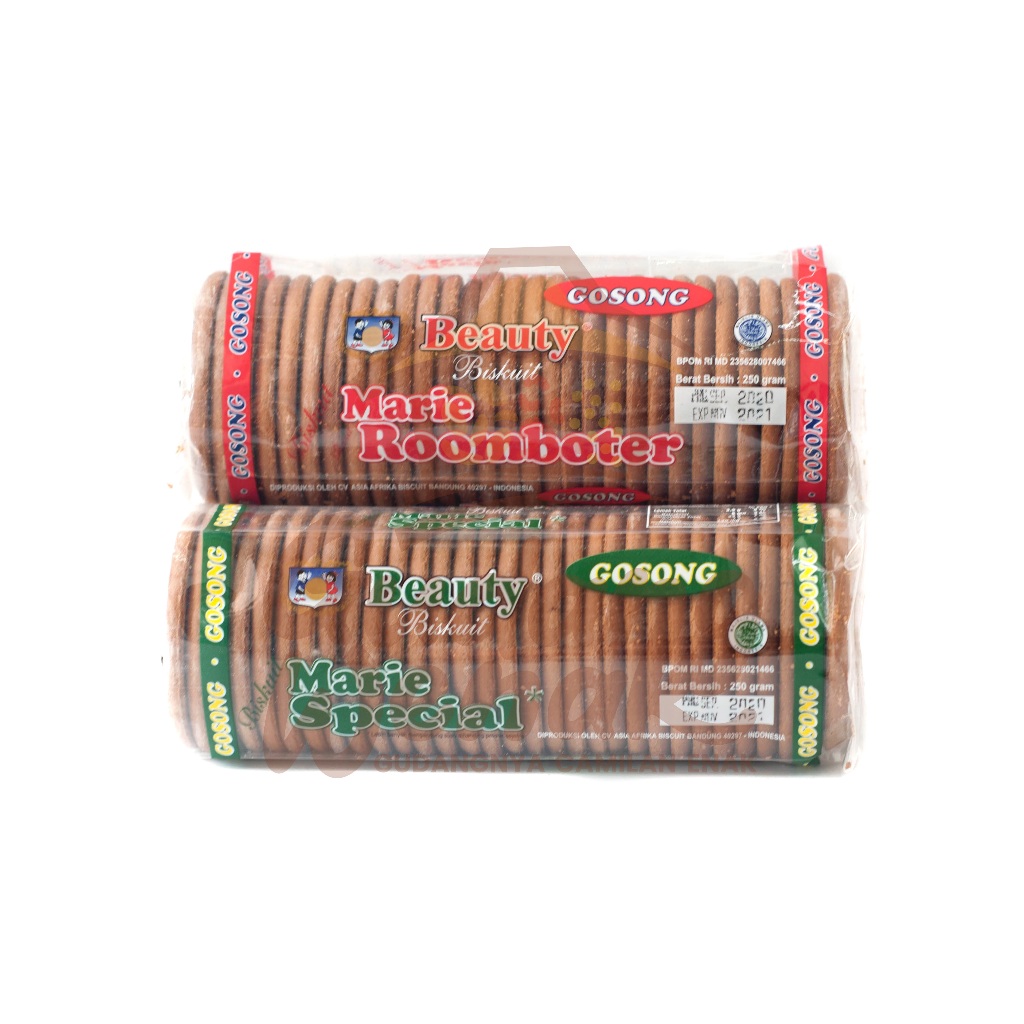 

Marie Gosong Hijau / Merah Biskuit Marie Roombuter / Spesial Marie Beauty 250gr