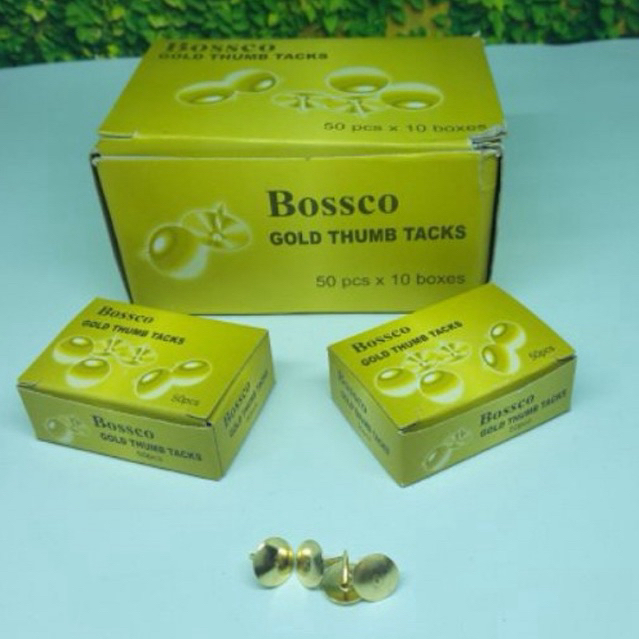 

1 LUSIN PAKU PAYUNG EMAS BOSSCO ISI 50 PCS