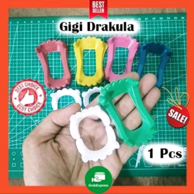 Mainan Gigi Drakula Warna warni 1 Pcs / Gigi Drakula / Gigi Serigala / Gigi Vampir / Gigi Mainan