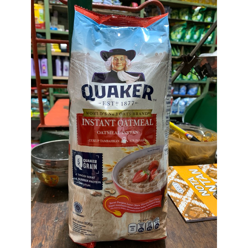 

quaker oatmeal 800g merah - oatmeal Quaker