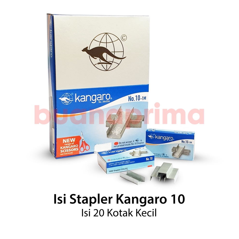 

Isi Stapler Kangaro 1 isi 2 pcs Refill Anak Hekter Staples ART Q8K9