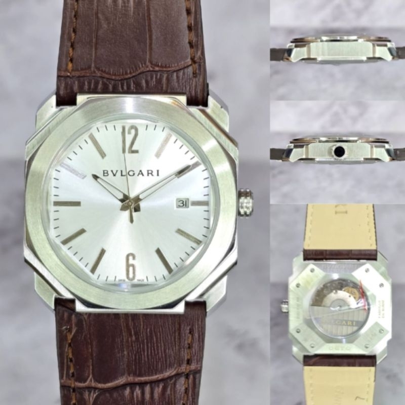 Man's Watch jam tangan pria super mewah Bulgari automatic tapan fullstainless