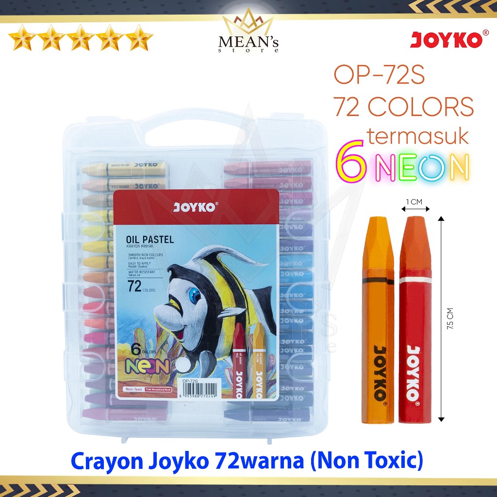 

Crayon Joyko 72 Warna / Oil Pastel 72s / Krayon 72 Colors