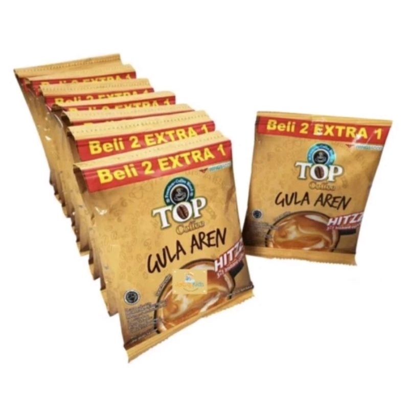 

Top Coffee Gula Aren 1 renteng isi 15 psc