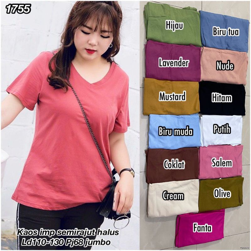 JL 1755 ATASAN KAOS SEMIRAJUT