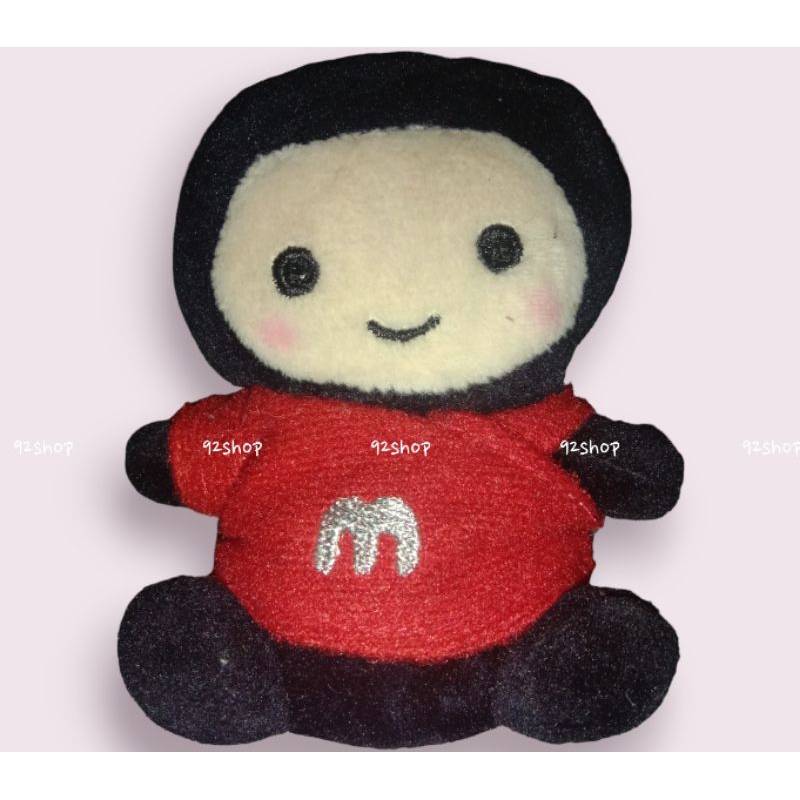 Boneka inisial huruf M boneka mini boneka kecil boneka lucu