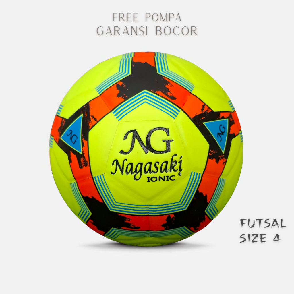NAGASAKI Bola futsal putsal original nagasaki ionic size 4 bola futsal ori asli standar kompetisi