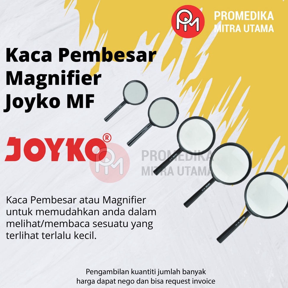 

Kaca Pembesar Magnifier Joyko MF perlengkapan penelitian dan uji lab ART R8X7