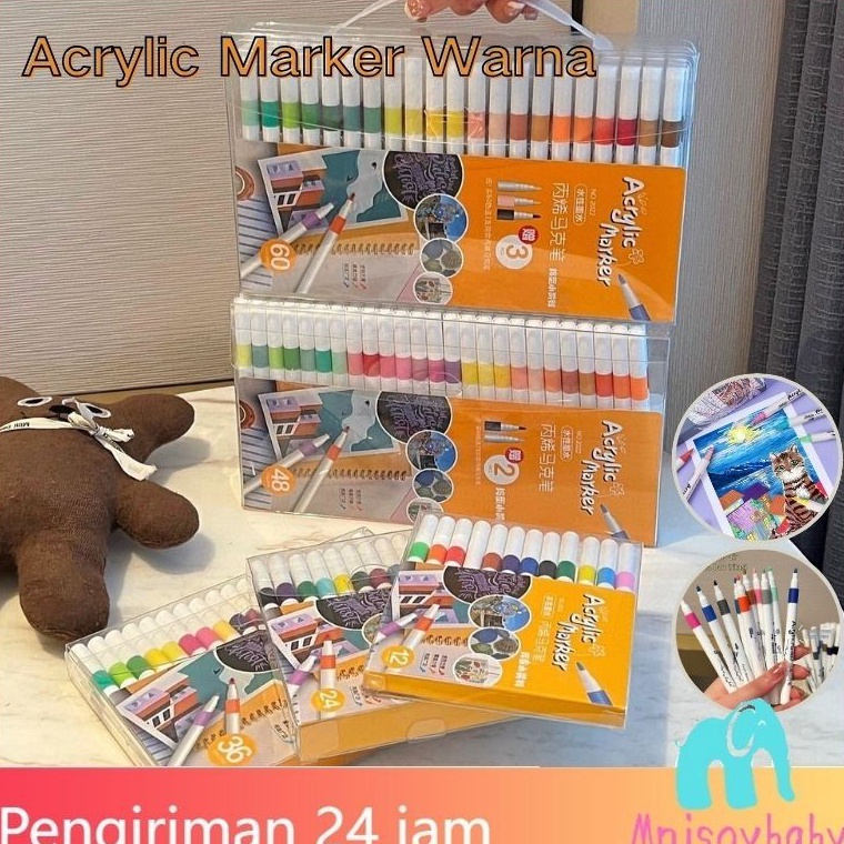 

CODSpidol Warna Set 6483624pcs Pen Akrilik Marker Warna Cepat Kering Tahan Air Spidol Acrylic Painter Menggambar Kreativitas Seni Edukasi Anak Grasp Acrylic Markers Akrilik Marker Painter Set Pulpen Warna Tahan Air Dan Tahan Lama ART Q9I7
