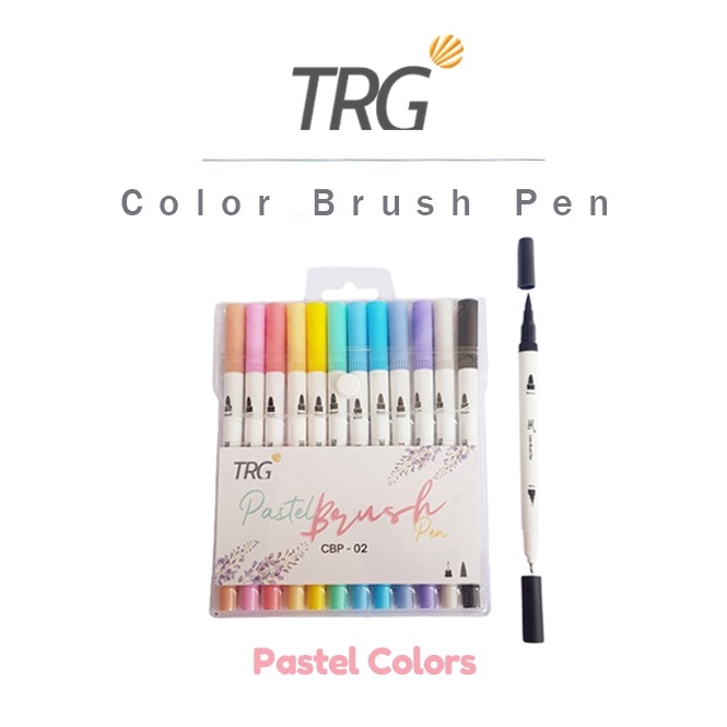 

TRG Color Brush Pen Pastel 12 Warna Pena Kuas Warna TRG CBP2 ART T7H7