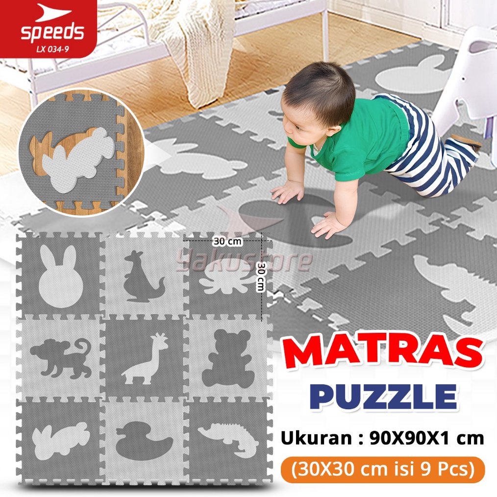 ART R9H SPEEDS Matras Evamat 3x3cm Matras Puzzle Karpet Puzzle Matras Alas Lantai Evamat Empuk Matra