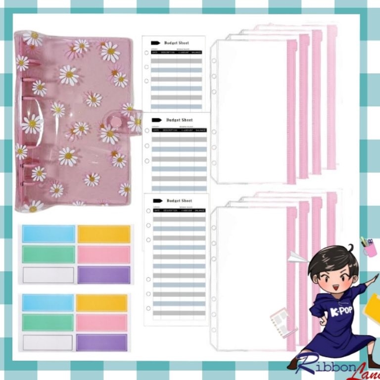 

A6 Set Lengkap Binder DAISY PREMIUM Ring Warna Nabung Pemula Hemat Murah ART J4J7