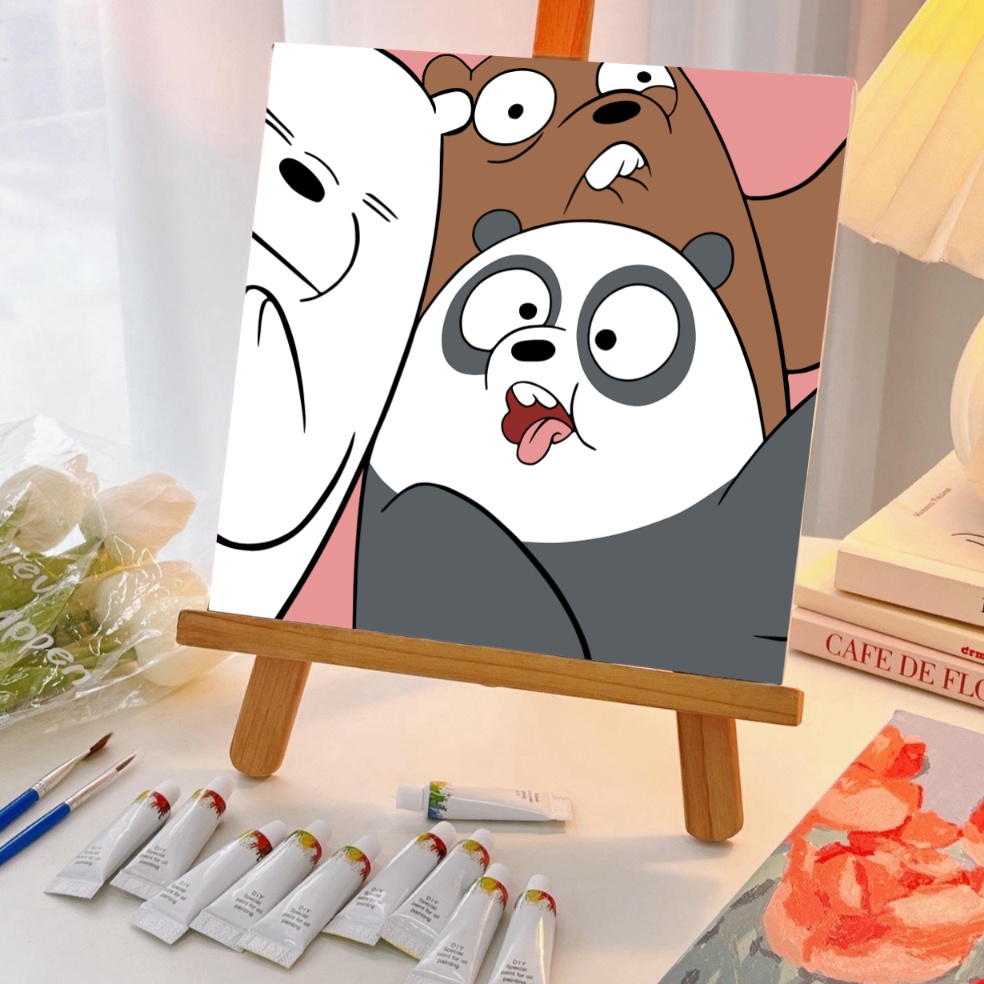 

Paint by Numbers KIT Bare Bears ART H3W5