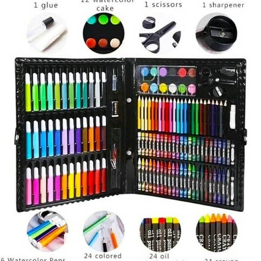 

PENSIL WARNA 15PCS ALAT TULIS SET CRAYON COLOURING SET 15PCS ART AG ART T4C1