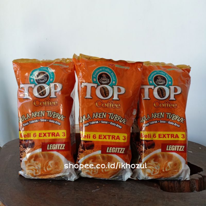 

Top Coffee Susu Gula Aren Tubruk Isi 9 @27 Gram