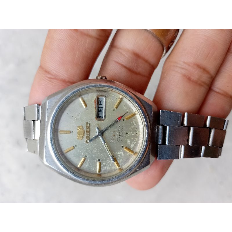 jam tangan outomatic orient dan titus jadul original