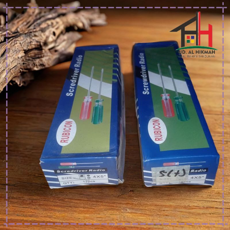 Obeng Radio 5"x4mm RUBICON / Obeng Kurus 5"x4mm - Obeng Setting Carburator