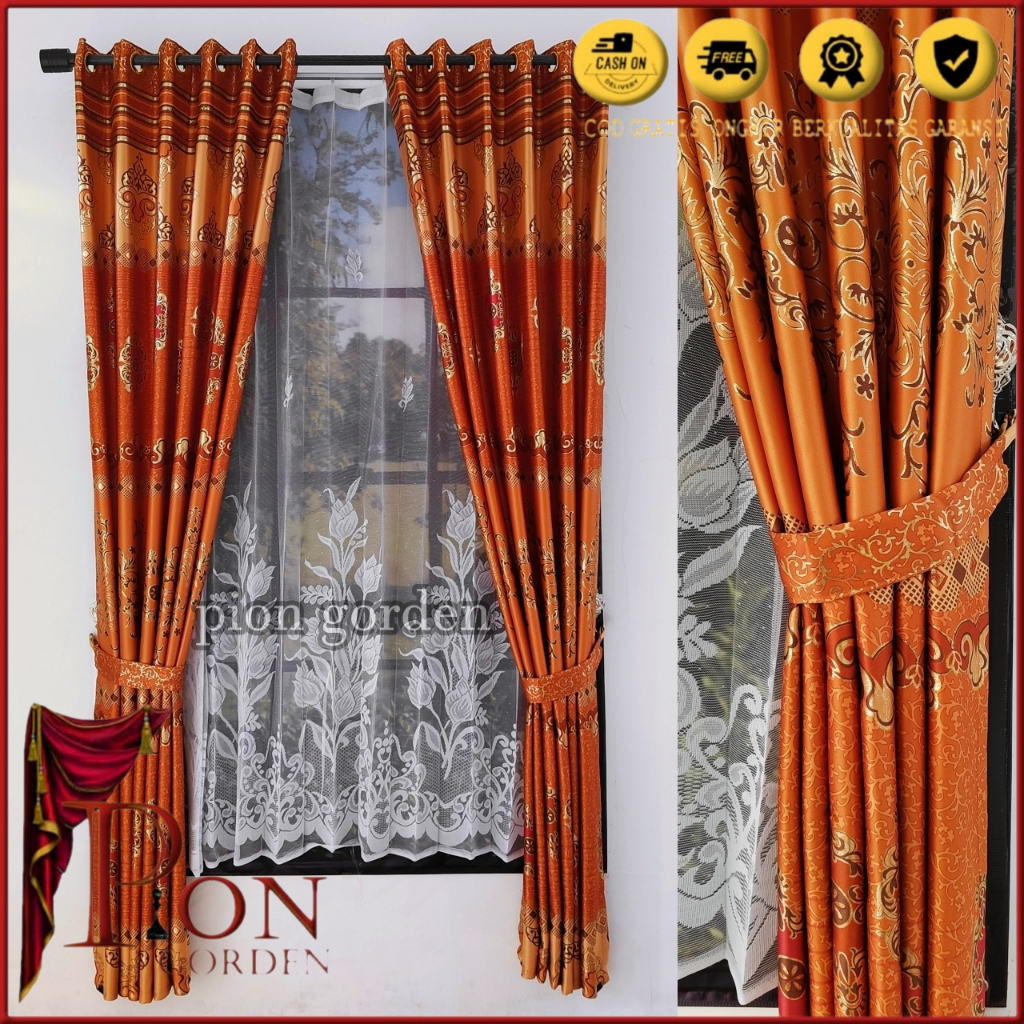GORDEN KORDEN HORDENG GYRDEN TIRAI JENDELA SEKAT PINTU RUANG TAMU KAMAR TIDUR MEWAH MODEREN MINIMALI