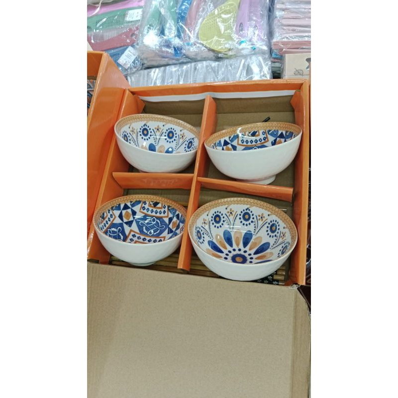 Mangkok Keramik isi 4 / Mangkok Korea Keramik isi 4