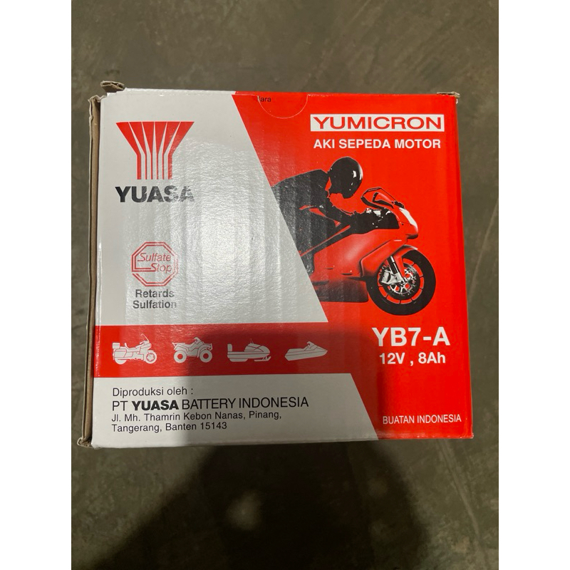 Aki Thunder basah YB7-A Yuasa