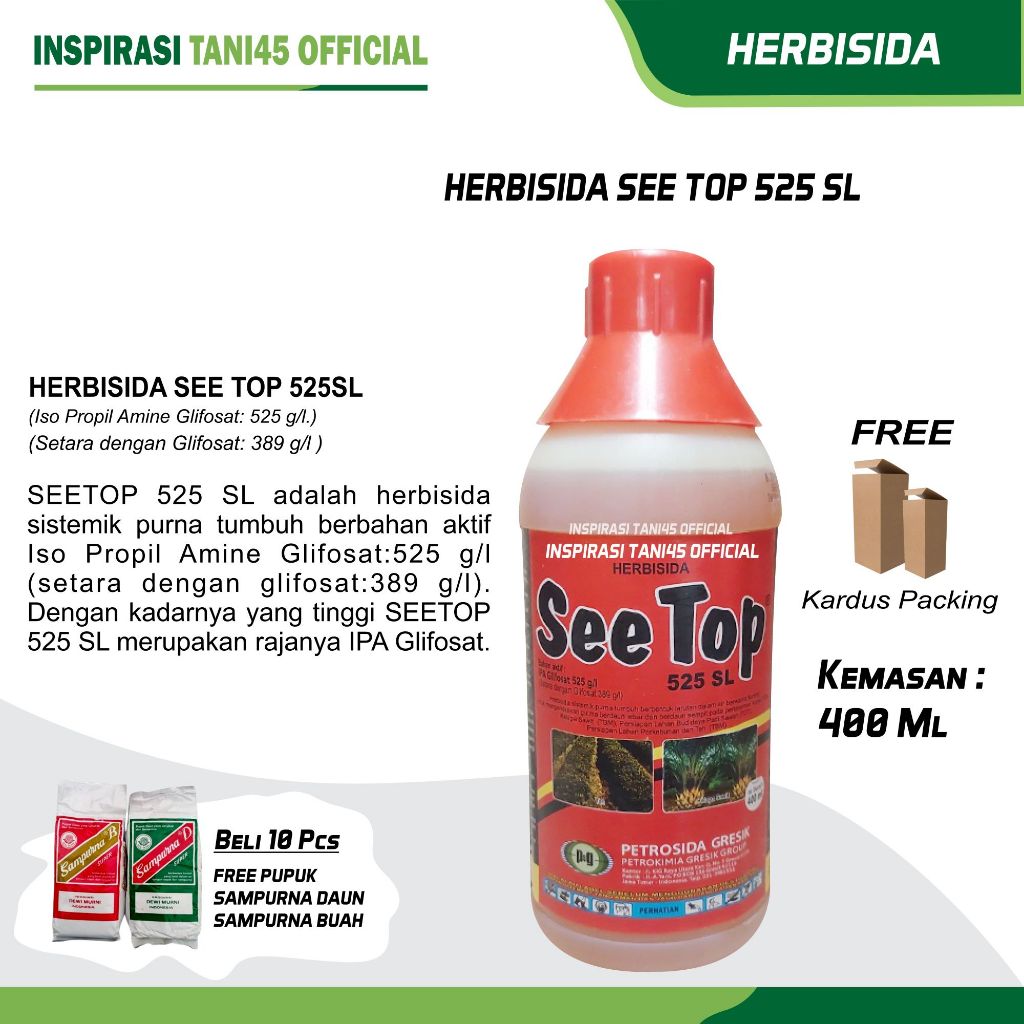 See top/Herbisida See top 400 ml/Racun rumput see top 400 ml/See top herbisida pembasmi rumput 400 m