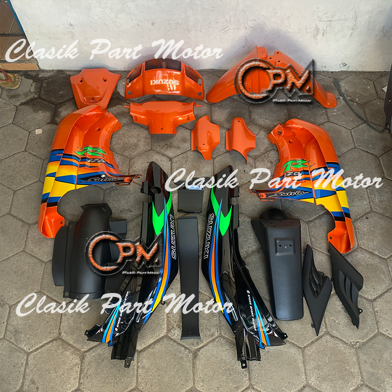 Fullset Body Satria Lumba Orange Hitam 01