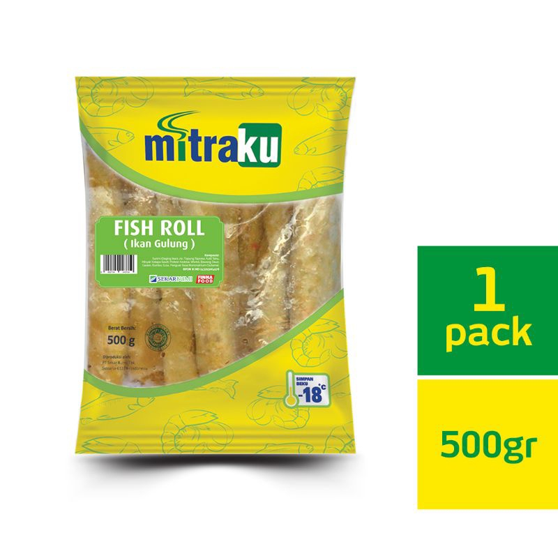 

mitra ku fish roll 500gram