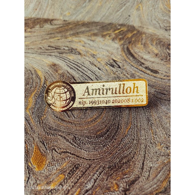 

nama dada plat name tag logo bpn badan pertanahan nasional