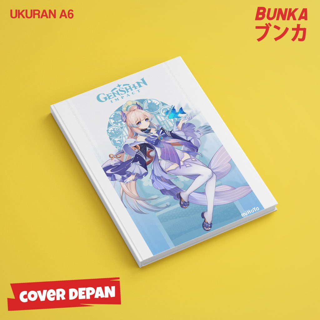 

Pocket Note Game Genshin Impact Sangonomiya Kokomi Hardcover A6 Buku Tulis Catatan Notes Agenda Planner Jurnal