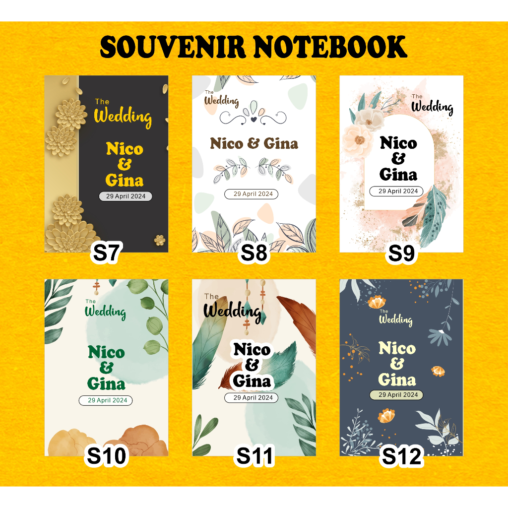 

SOUVENIR NOTES PERNIKAHAN / SOUVENIR NOTEBOOK / NOTEBOOK SEMINAR ULANG TAHUN KHITAN EVENT / CATATAN