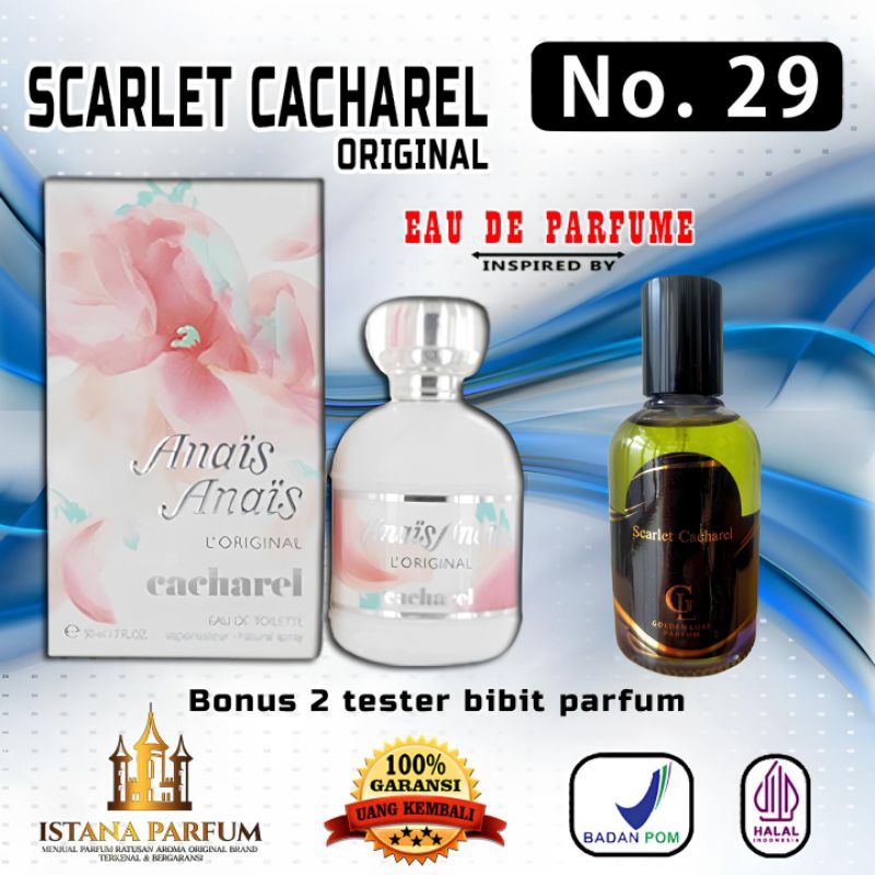 No.29 SCARLET CACHAREL unisex EDP 100ml kualitas branded garansi 100%