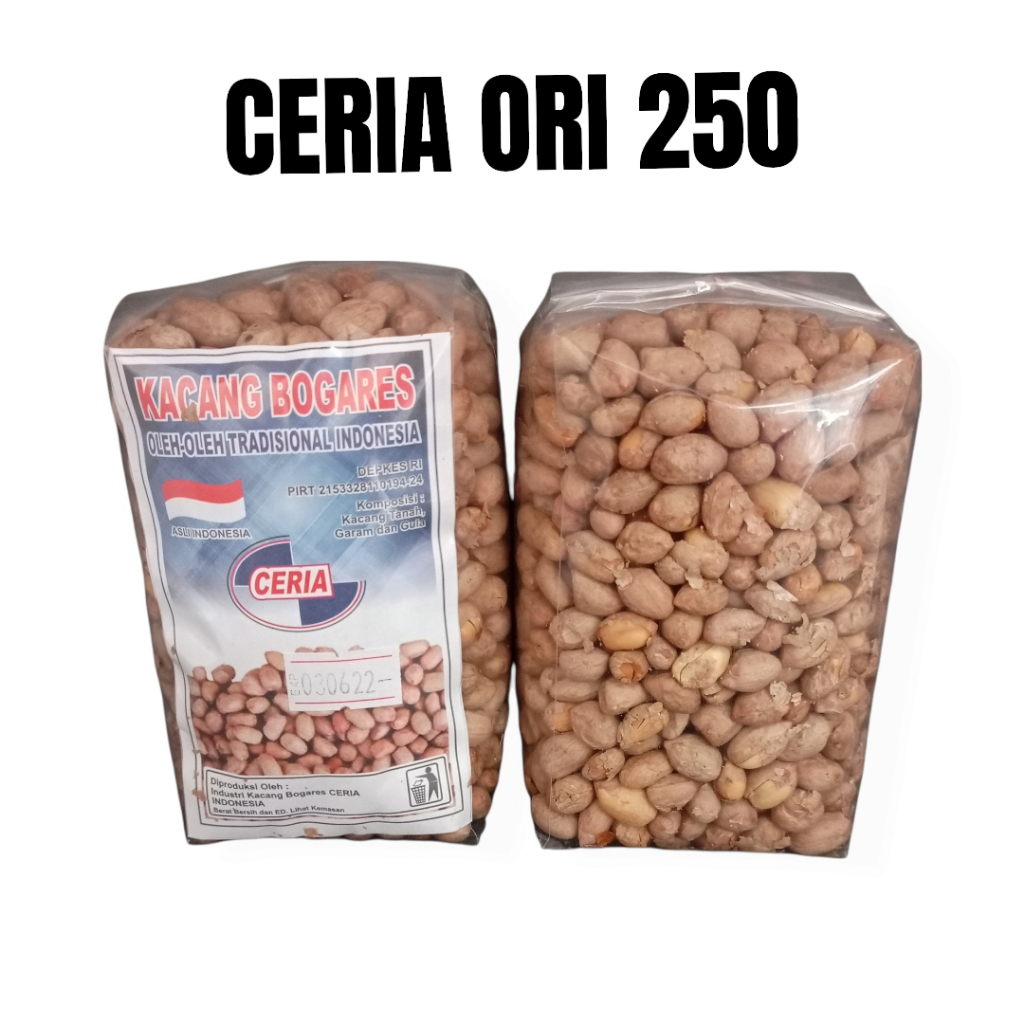 

Kacang Bogares CERIA Original 250 Gram Asli Tegal Renyah Goreng Pasir