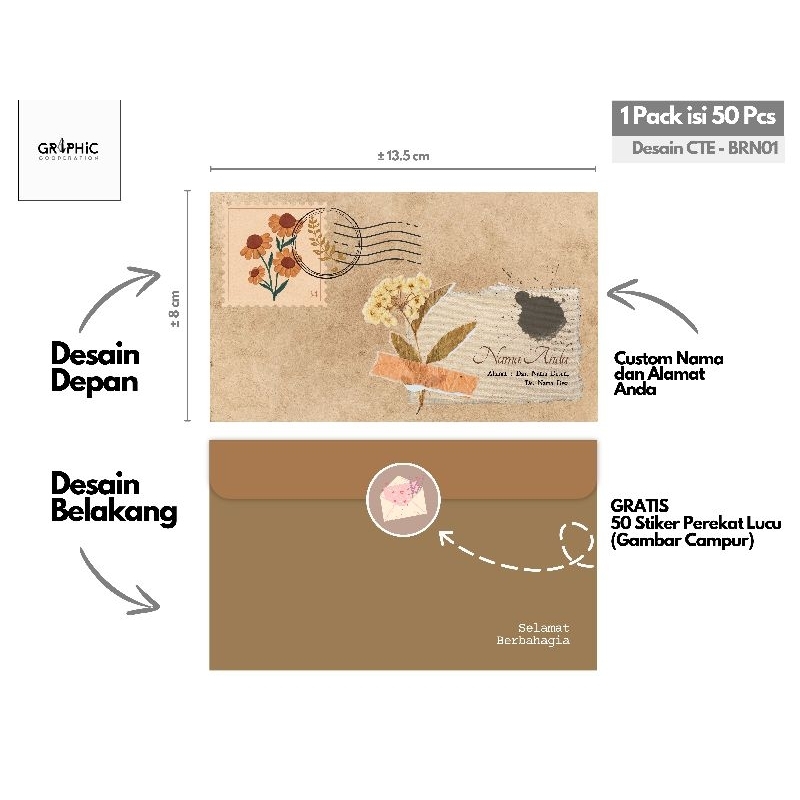 

Amplop Custom Cute Aesthetic