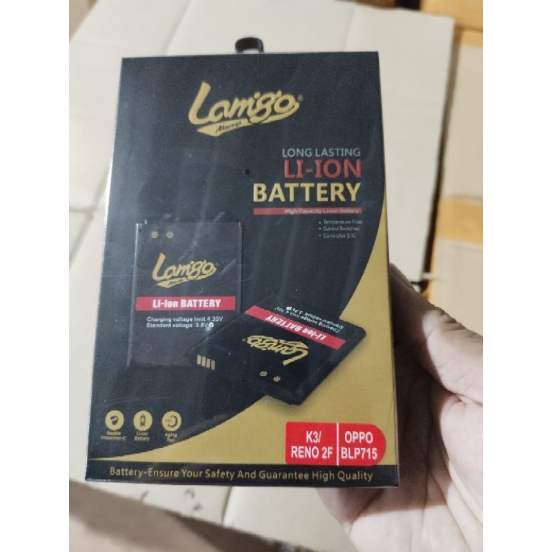 BATERAI LAMIGO OPPO k3/ Reno2f/realmi x double power dual ic BLP 715