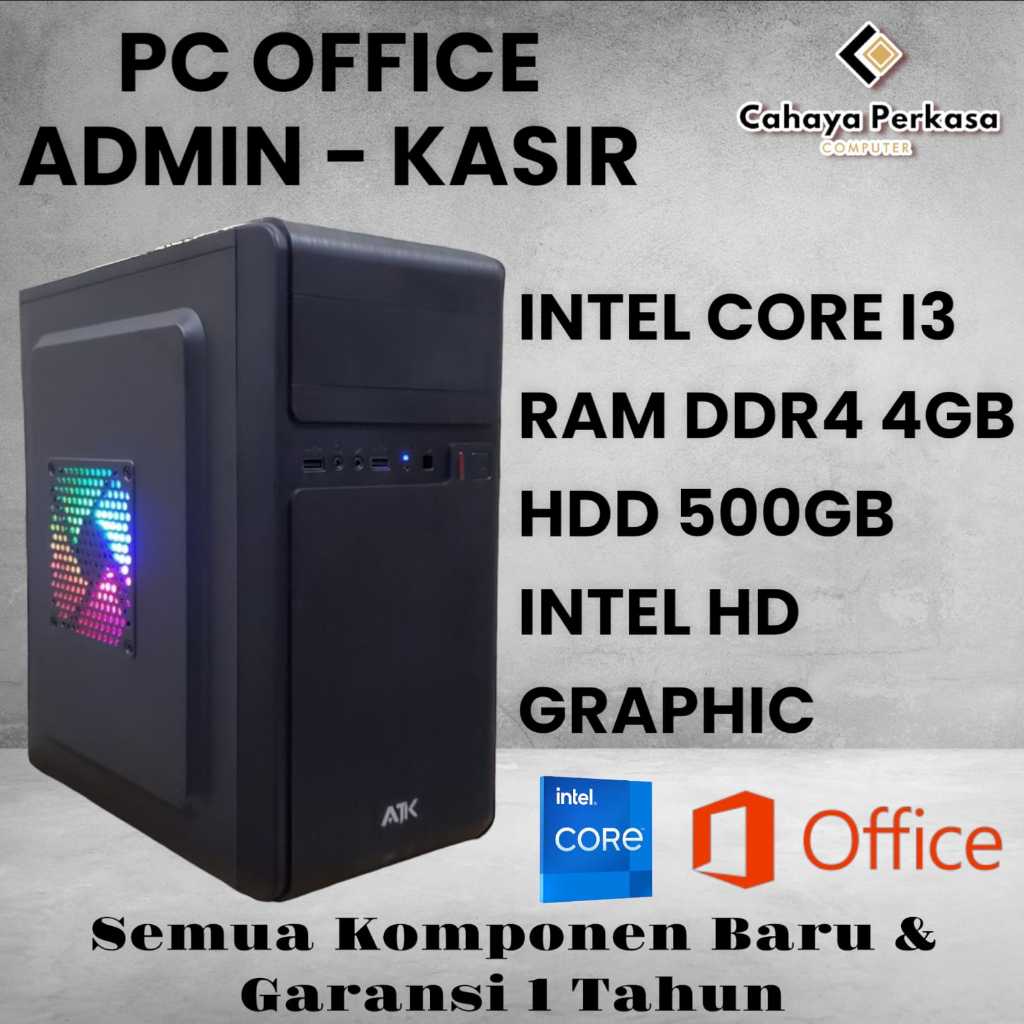 PC Rakitan Core i3 6100 komputer rakitan core i3 6100 Gen 6
