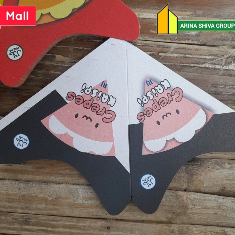 

100 LEMBAR KEMASAN CREPES MINI BAHAN DUPLEK PUTIH SUPER QUALITY | KERTAS KREPES CRISPY HIGH QUALITY | BOX LEKKER WAFFLE CROFFLE MURAH PRODUK TERBARU | TOKO KEMASAN ONLINE | TOKO ANEKA KEMASAN OFFICIAL | ARINA SHIVA GROUP | SHIVACORP 2065