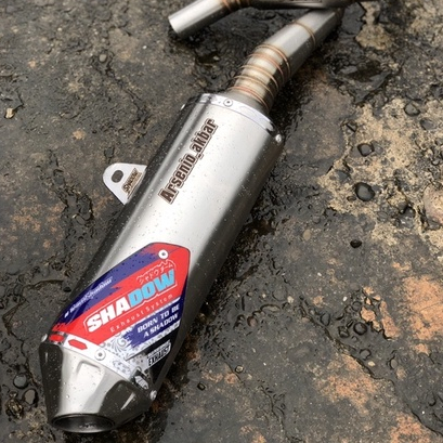 Knalpot CRF150 KLX150 WR155 KLX TIGER KLX 230 KLX250 Rocks V2 Kompetisi SHADOW EXHAUST SYSTEM