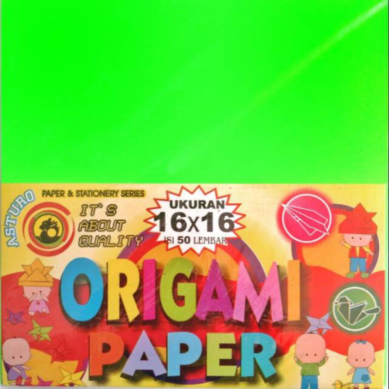 

KERTAS LIPAT ORIGAMI ASTURO 16x16cm isi 50 Lembar