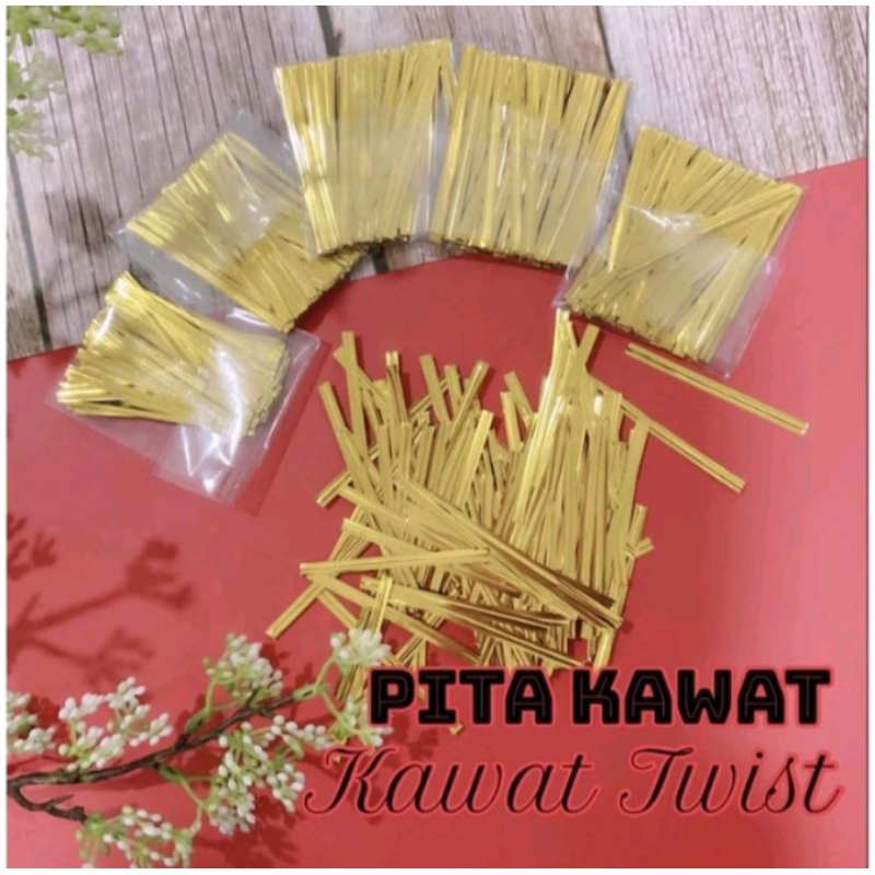 Pita Kawat/Kawat Souvenir/Tali souvenir/Tali pengikat/Kawat serbaguna 8cm